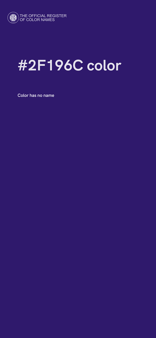 #2F196C color image