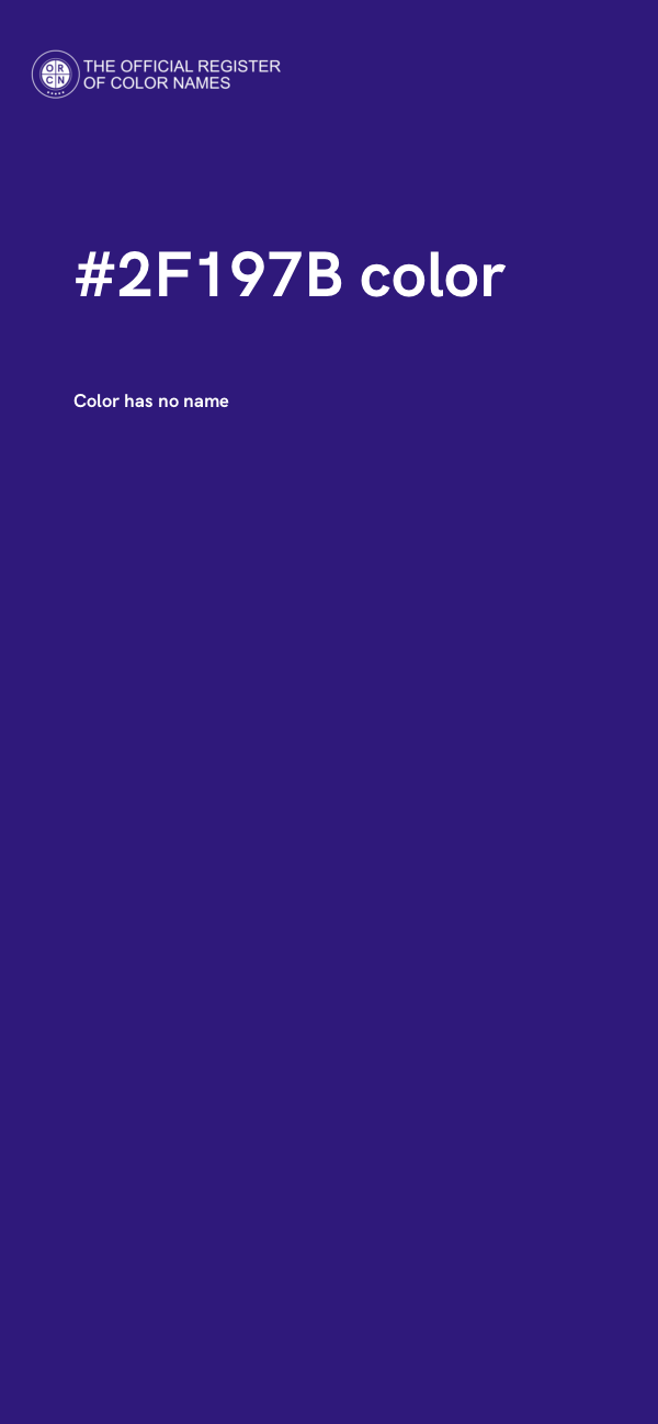 #2F197B color image