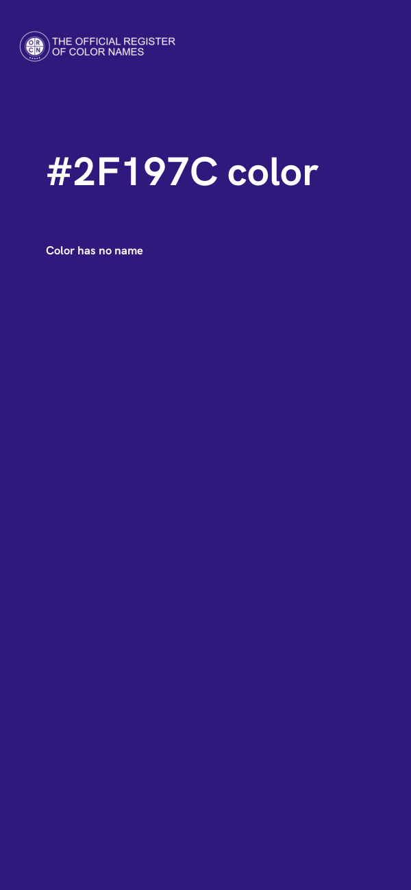 #2F197C color image