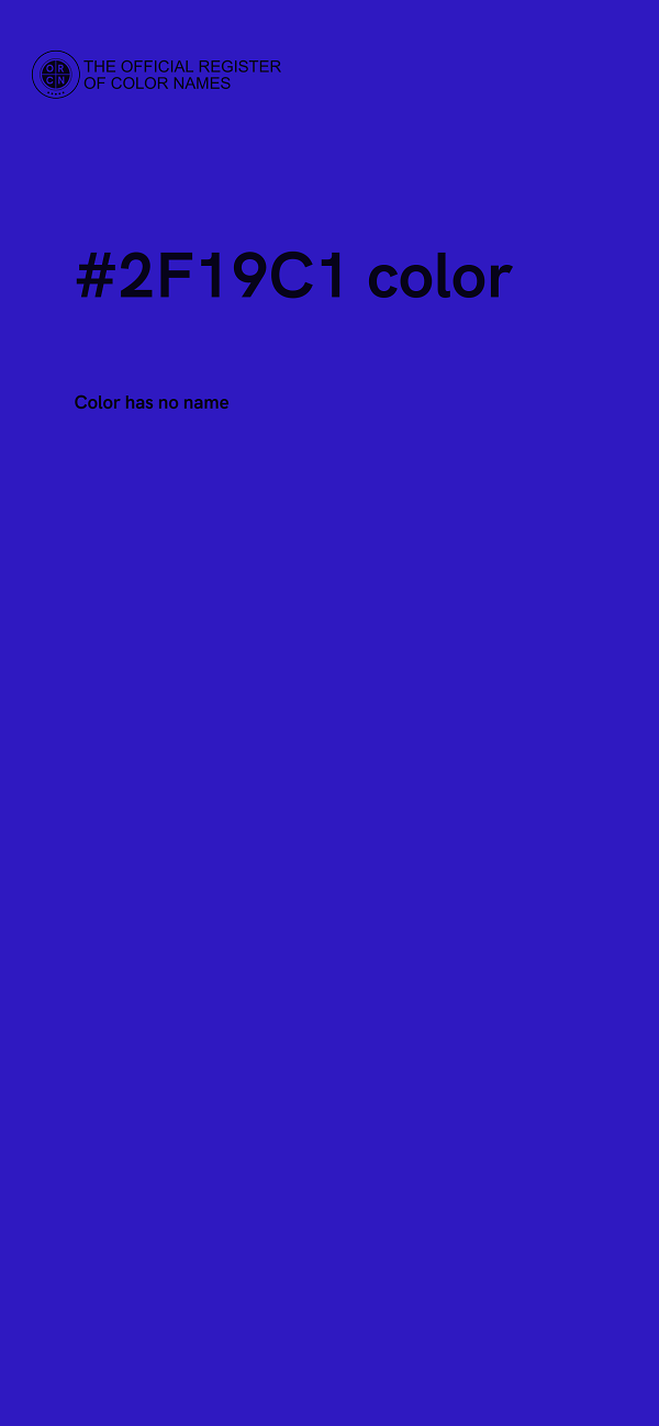 #2F19C1 color image