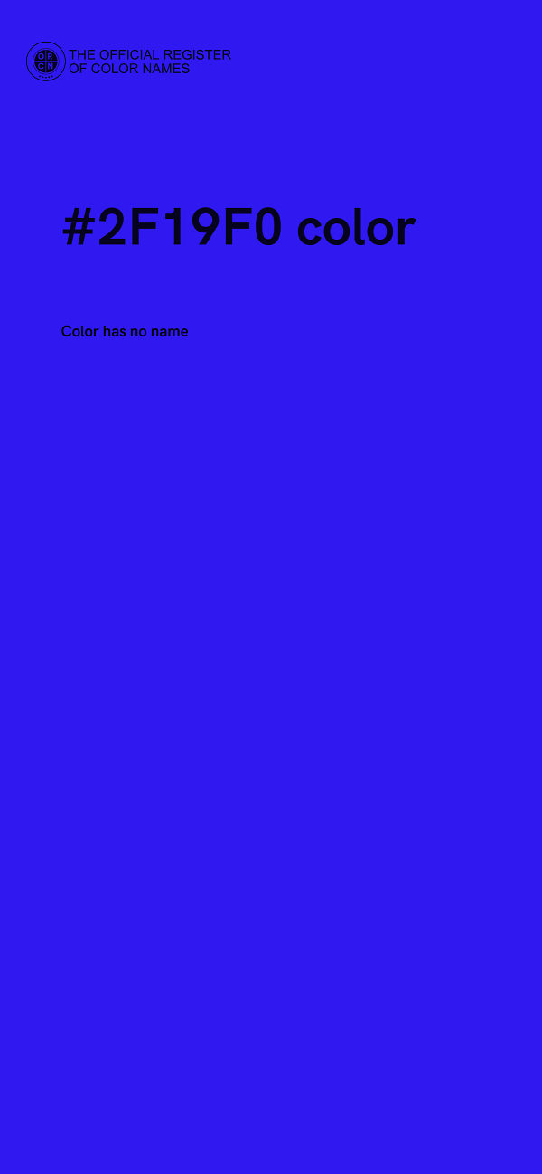 #2F19F0 color image