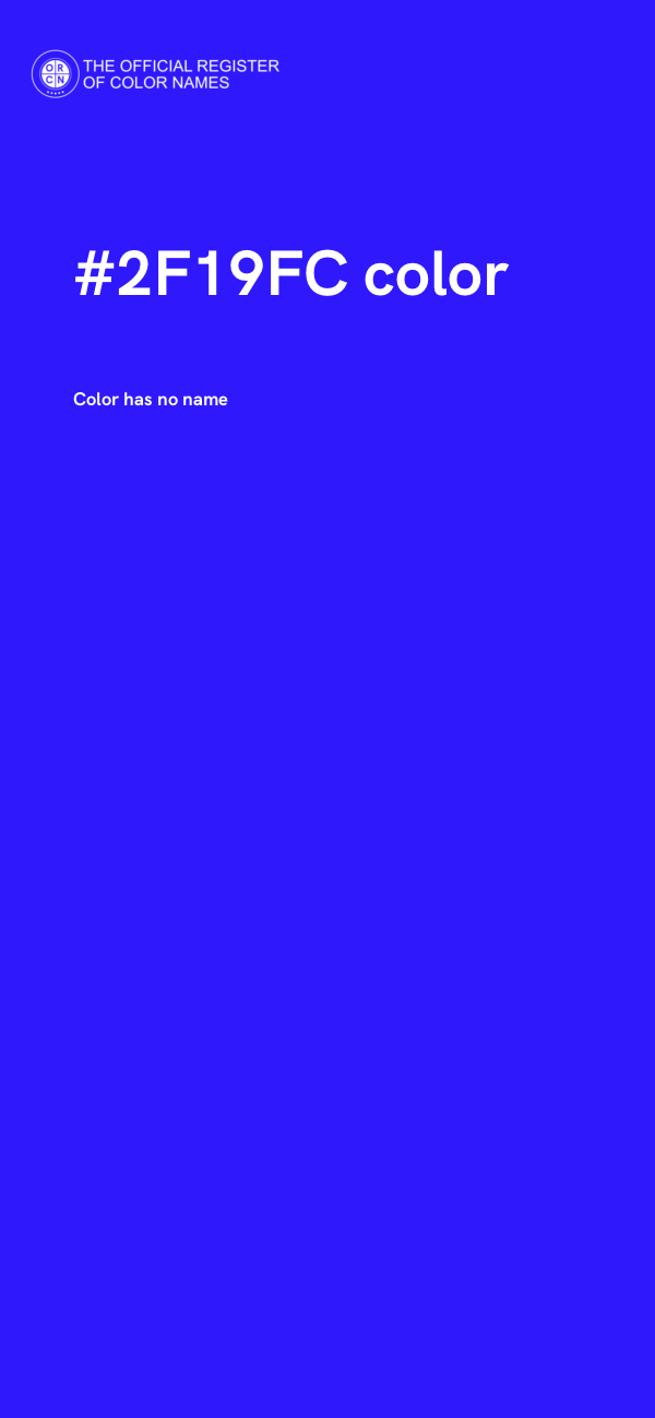 #2F19FC color image