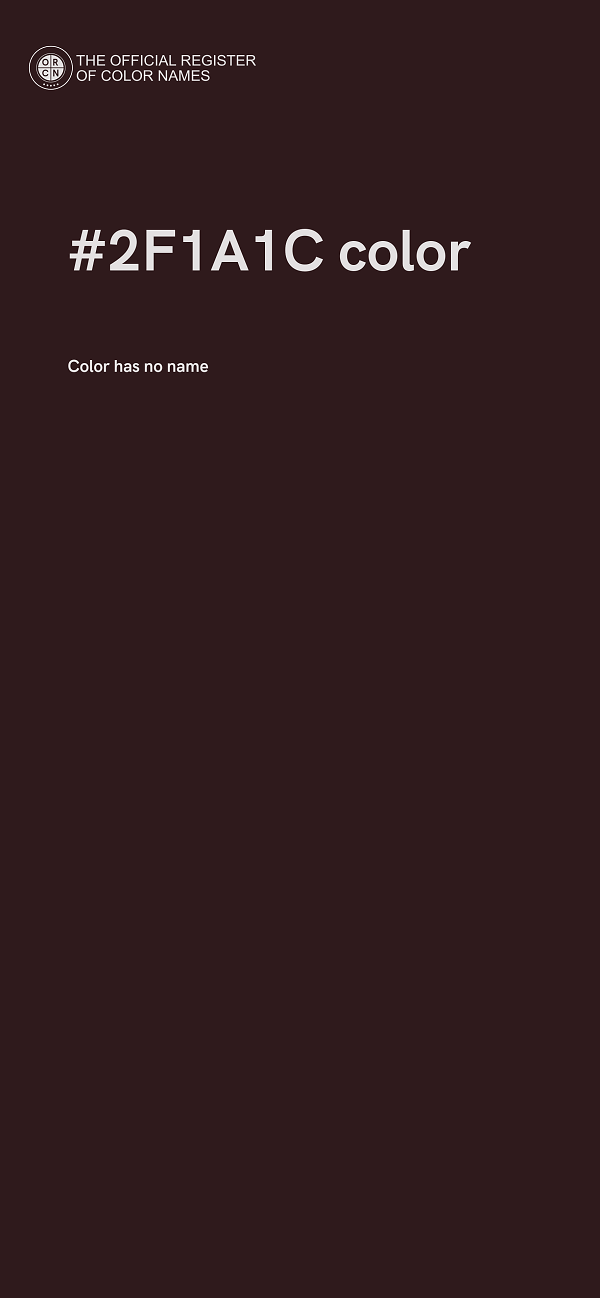 #2F1A1C color image
