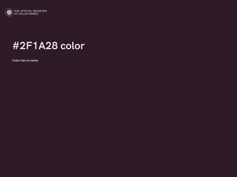 #2F1A28 color image