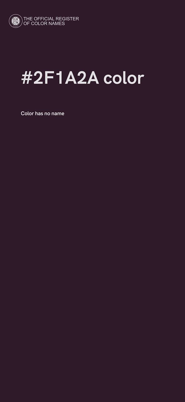 #2F1A2A color image