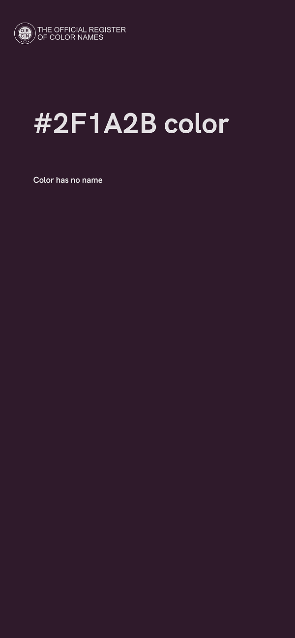 #2F1A2B color image