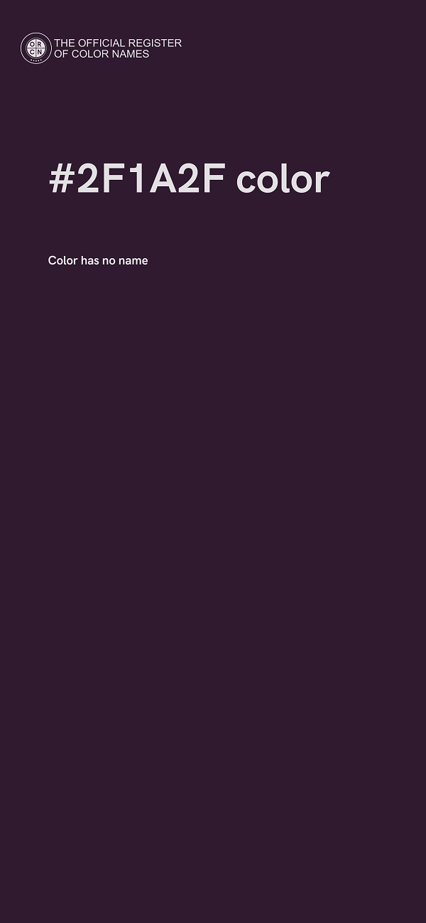#2F1A2F color image