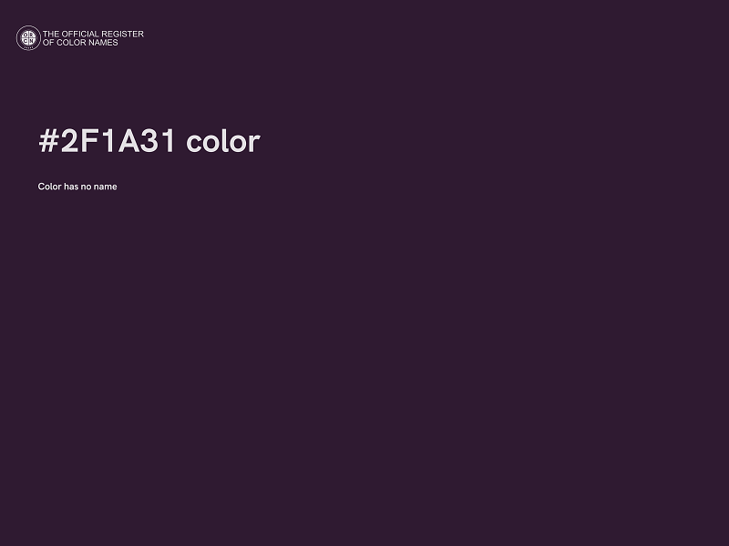 #2F1A31 color image