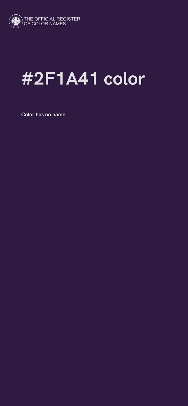 #2F1A41 color image