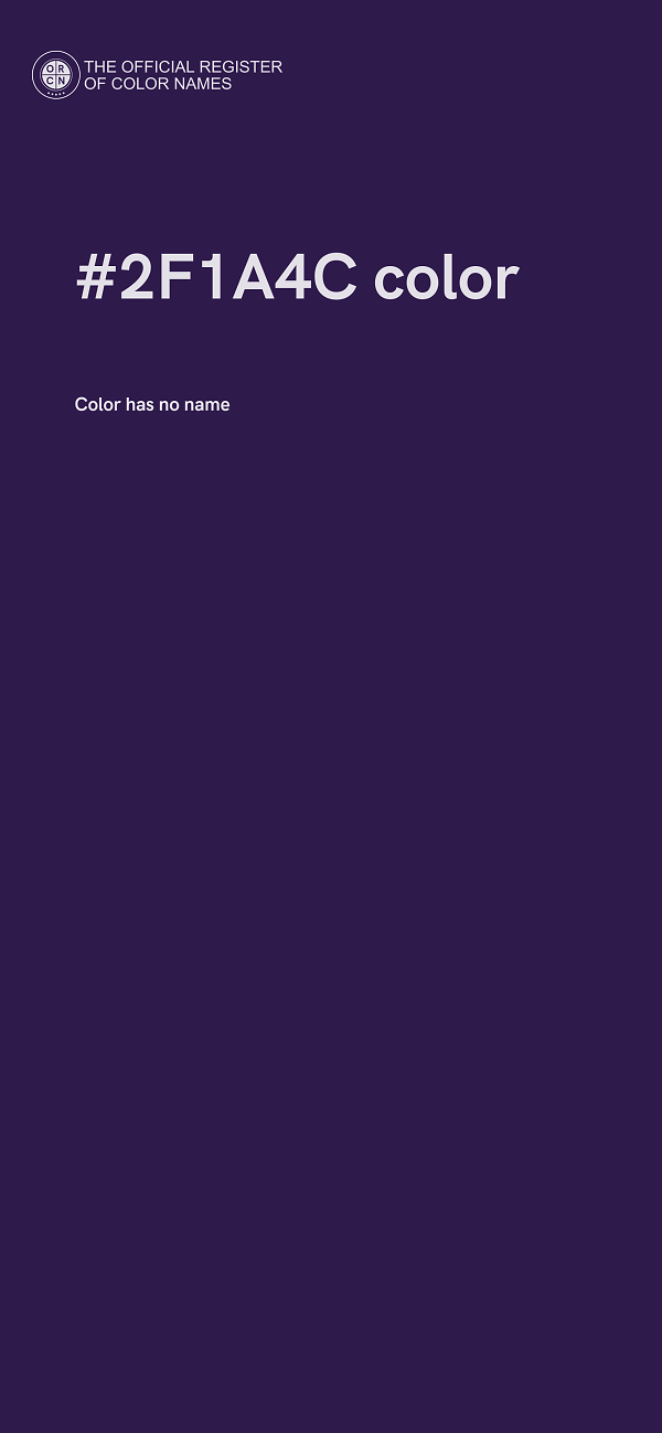 #2F1A4C color image