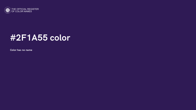 #2F1A55 color image