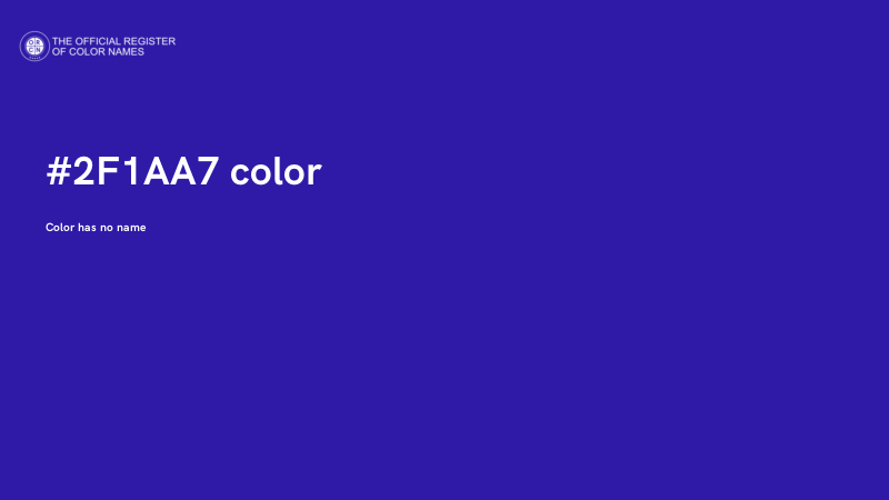 #2F1AA7 color image