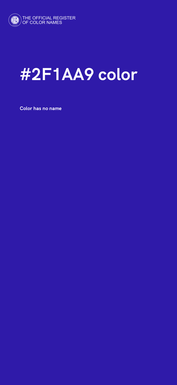 #2F1AA9 color image
