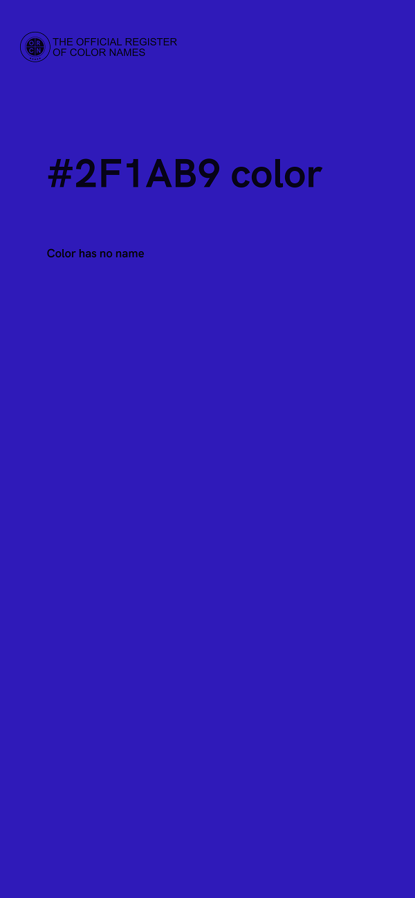 #2F1AB9 color image