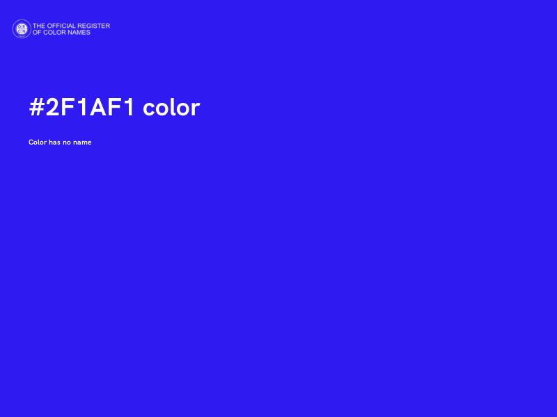 #2F1AF1 color image