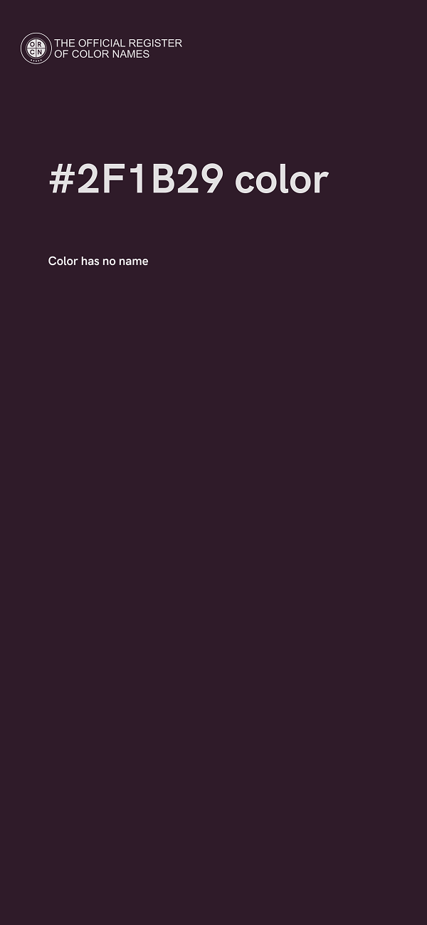 #2F1B29 color image
