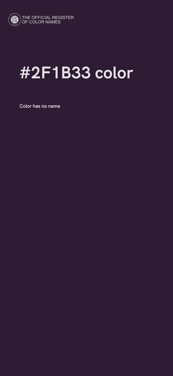 #2F1B33 color image