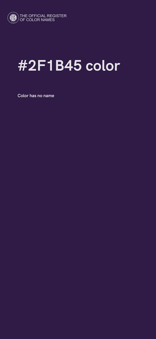 #2F1B45 color image