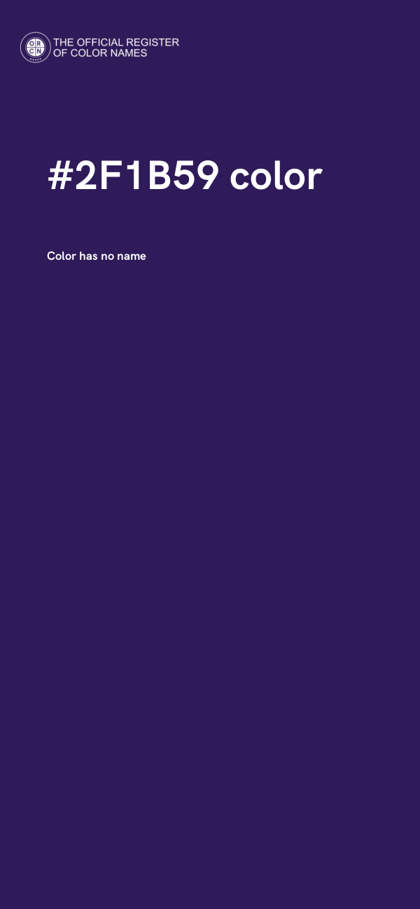 #2F1B59 color image
