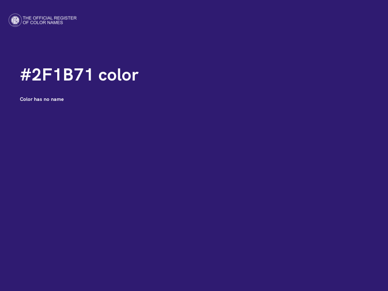 #2F1B71 color image