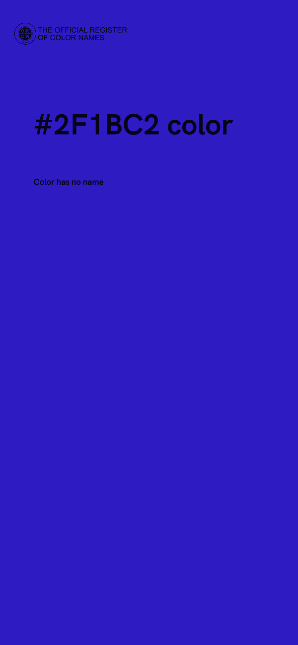 #2F1BC2 color image
