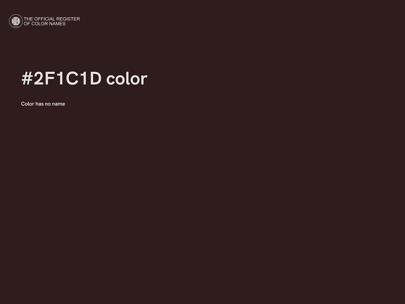 #2F1C1D color image