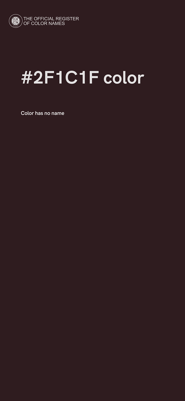 #2F1C1F color image