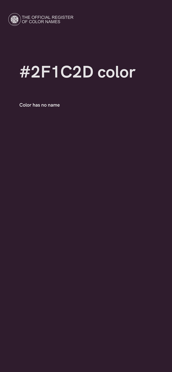 #2F1C2D color image
