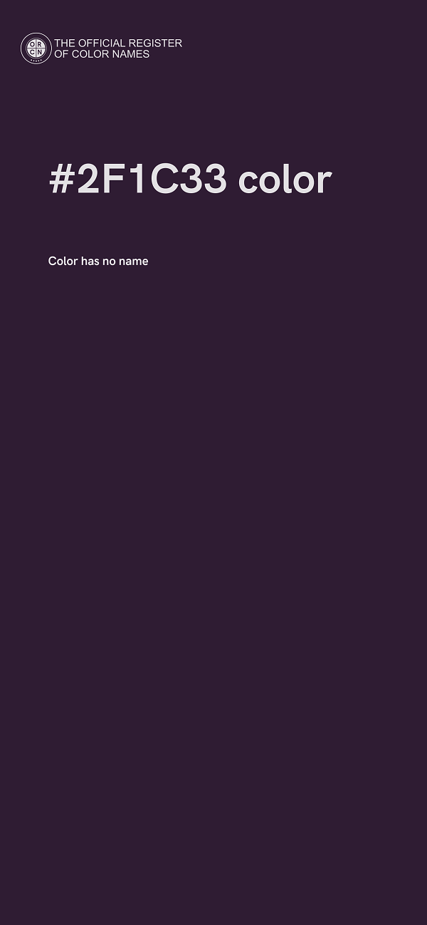 #2F1C33 color image