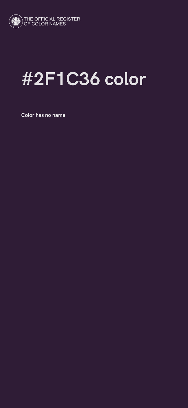 #2F1C36 color image