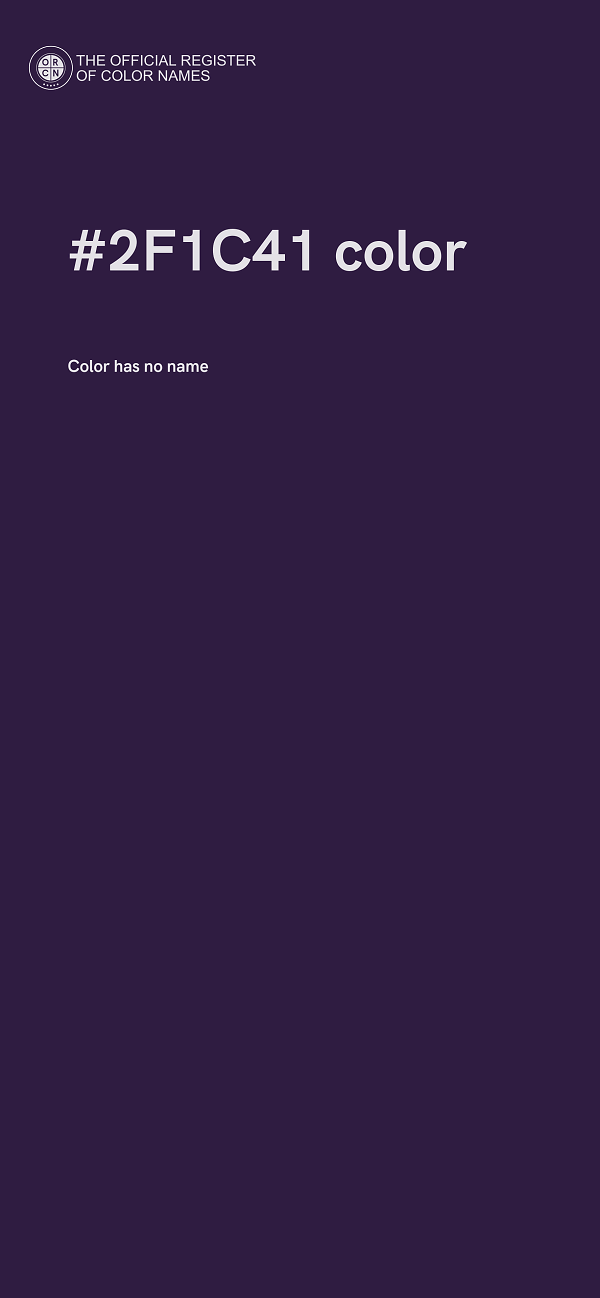#2F1C41 color image
