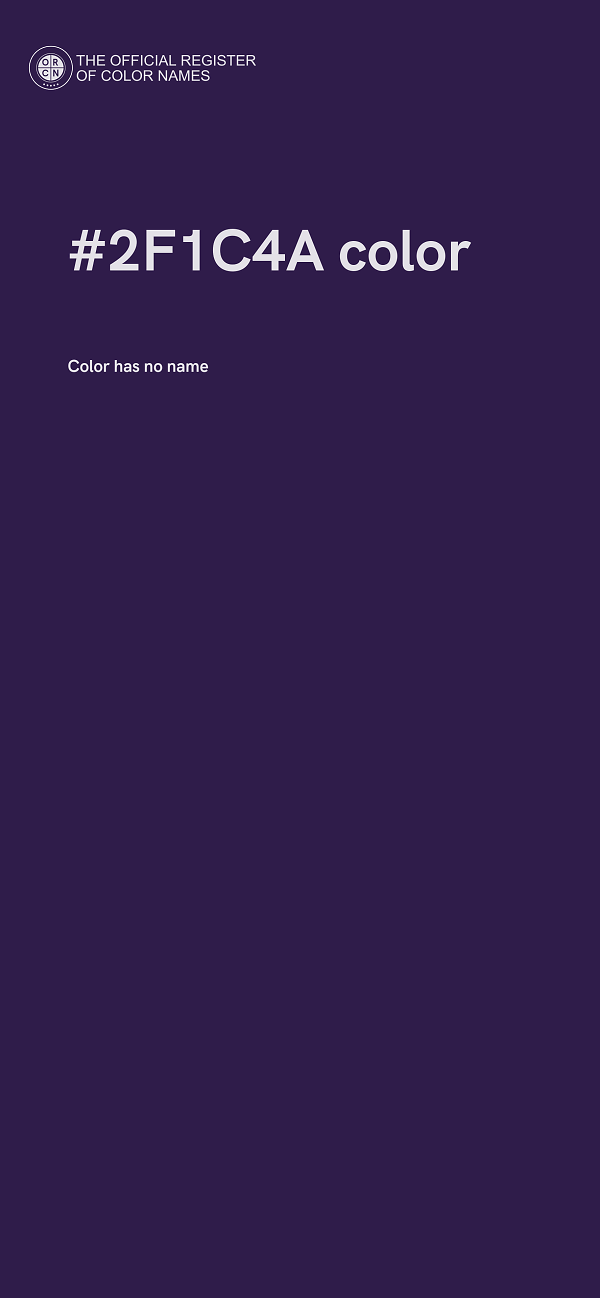 #2F1C4A color image