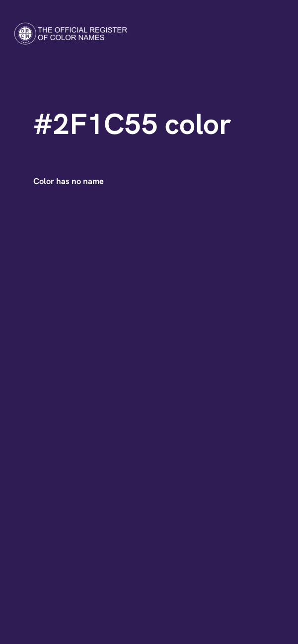 #2F1C55 color image