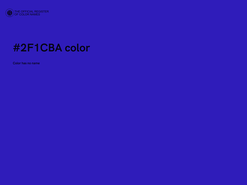#2F1CBA color image