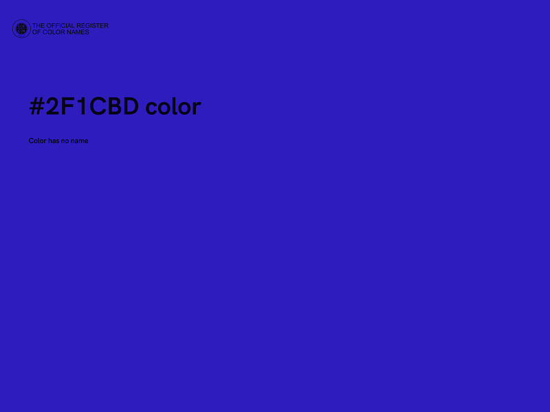 #2F1CBD color image