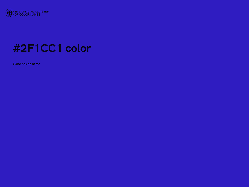 #2F1CC1 color image