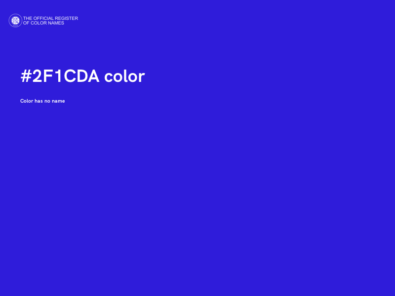 #2F1CDA color image