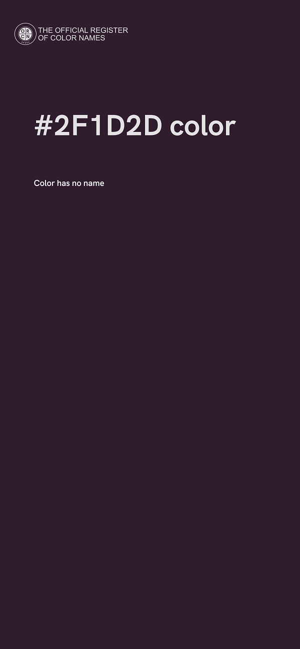 #2F1D2D color image