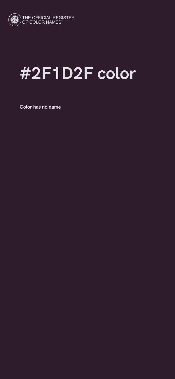 #2F1D2F color image