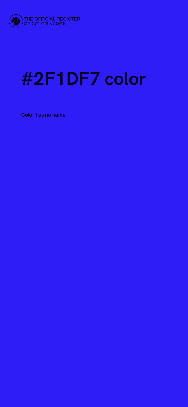 #2F1DF7 color image