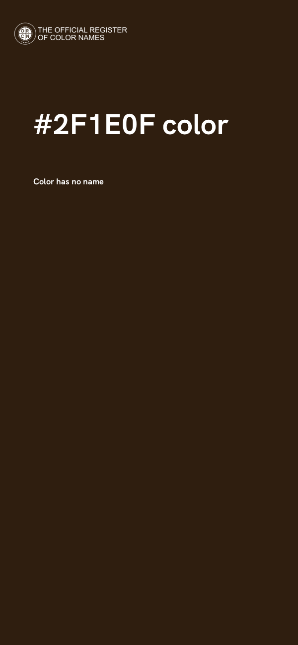 #2F1E0F color image