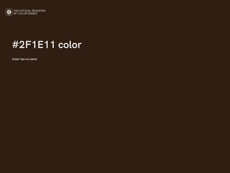 #2F1E11 color image