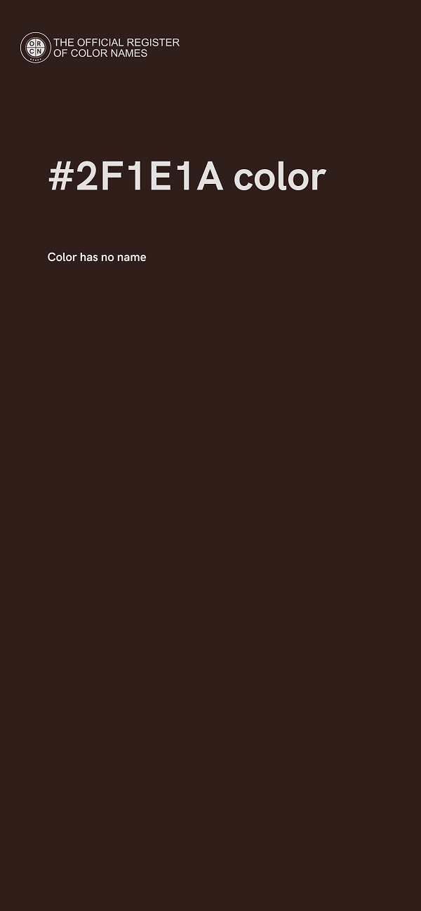 #2F1E1A color image