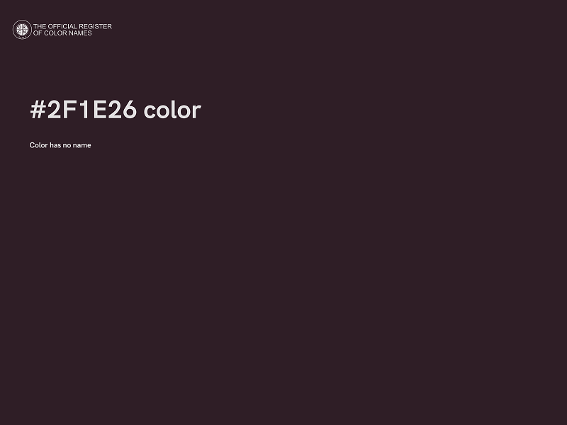 #2F1E26 color image