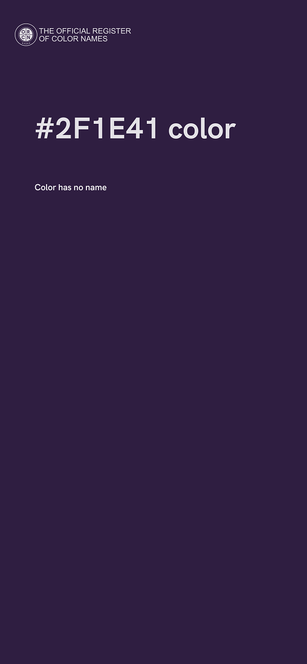 #2F1E41 color image