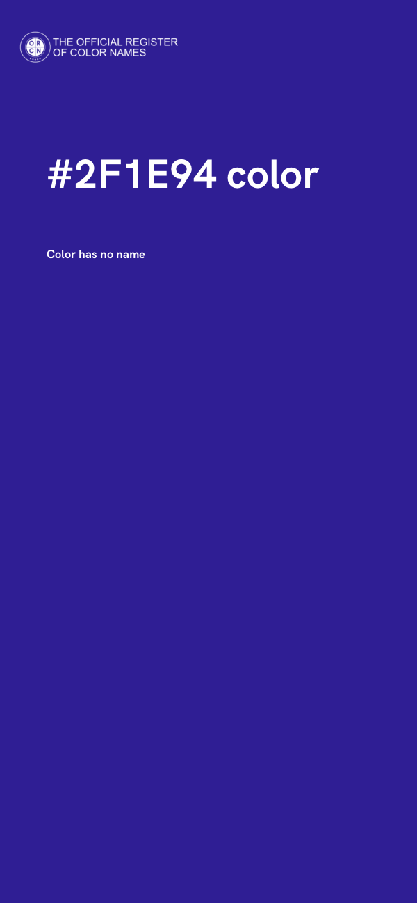 #2F1E94 color image