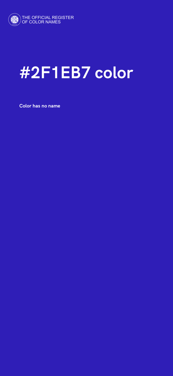 #2F1EB7 color image