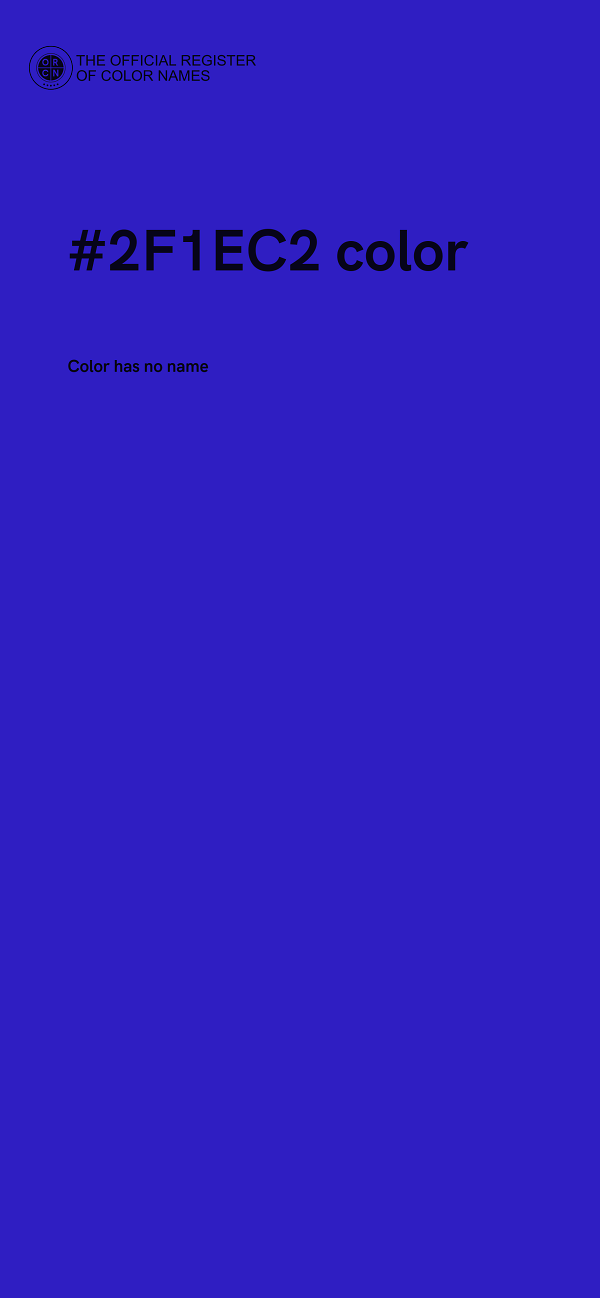 #2F1EC2 color image