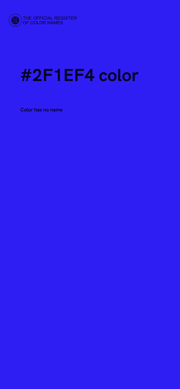 #2F1EF4 color image