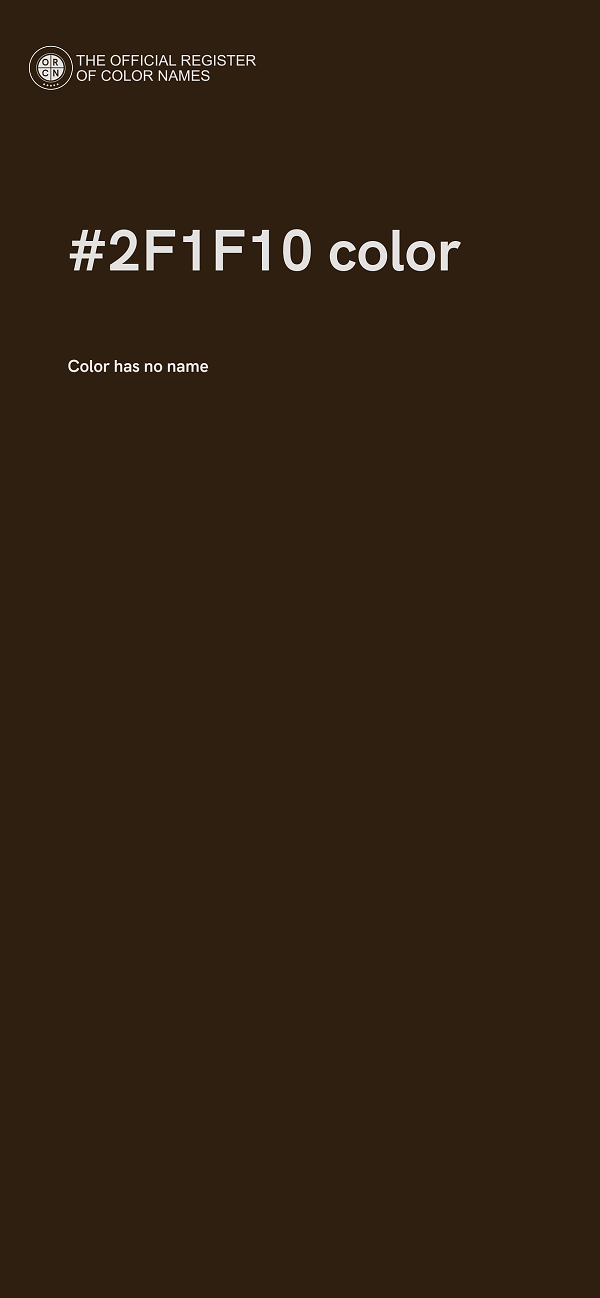 #2F1F10 color image